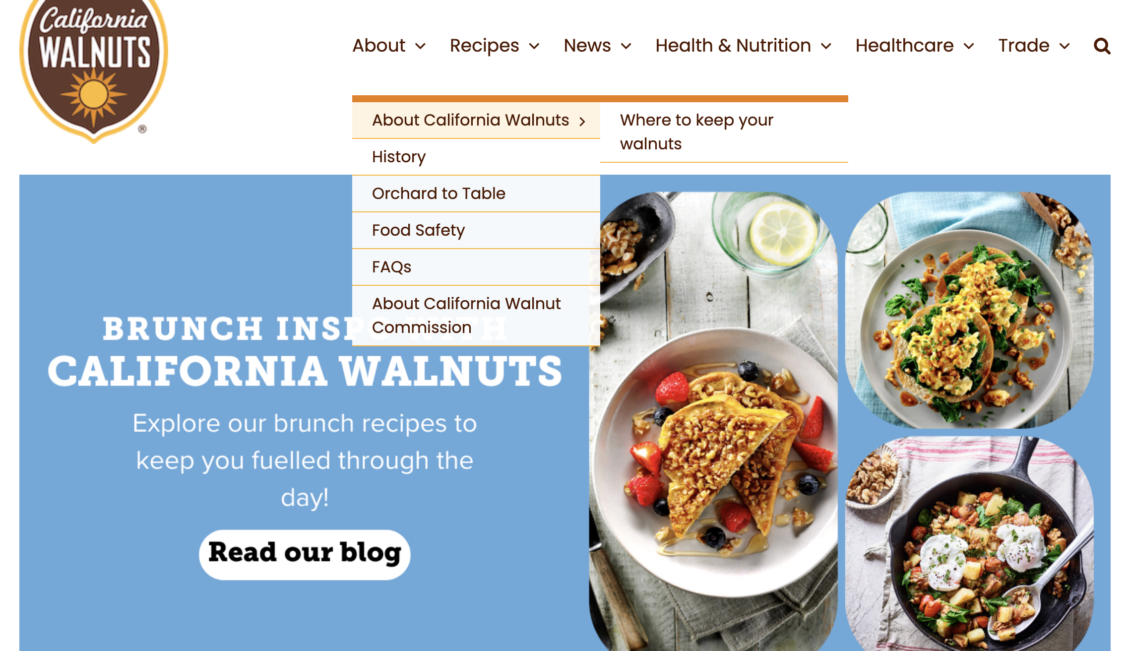 California Walnuts Website Design